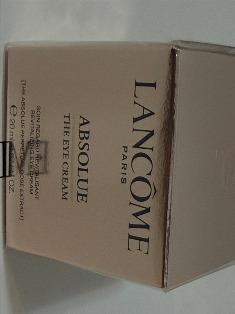 Lancôme Absolue The Eye Cream — Beige Box
